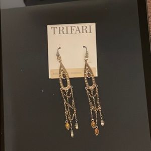 Trifari chandelier earrings